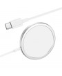 Hoco HOC0300 15W - CW30 Pro MagneticWireless Fast Charger - ezüst Qi vezeték nélküli töltő állomás