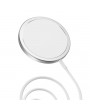 Hoco HOC0300 15W - CW30 Pro MagneticWireless Fast Charger - ezüst Qi vezeték nélküli töltő állomás
