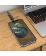Hoco HOC0301 15W - CW31 Magnetic Wireless Fast Charger - fekete Qi vezeték nélküli töltő állomás