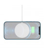 Hoco HOC0312 15W - CW29 Magnetic Wireless Fast Charger - fehér Qi vezeték nélküli töltő állomás
