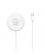 Hoco HOC0312 15W - CW29 Magnetic Wireless Fast Charger - fehér Qi vezeték nélküli töltő állomás