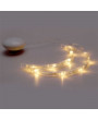 Iris Hold alakú 15x19cm/meleg fehér LED-es tapadókorongos fénydekoráció