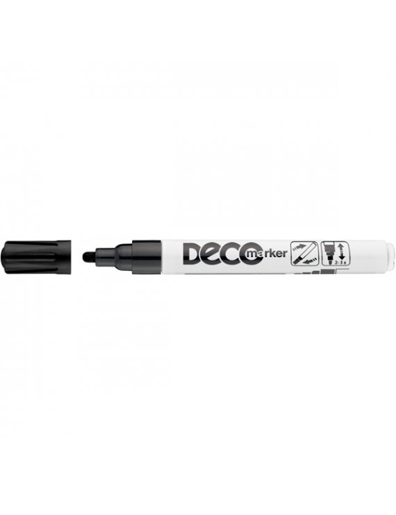 ICO Deco Marker fekete lakkmarker