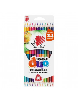 ICO Süni kétvégű háromszög alakú 12/24 színű színes ceruza