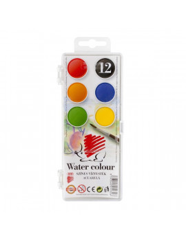 Ico Süni 22,5mm 12 féle színű vízfesték készlet