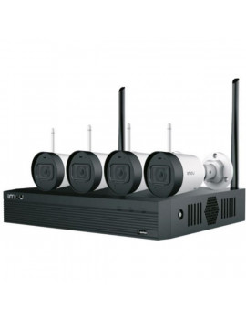 IMOU 4db wifi 2MP Full-Color csőkamerával/1 db 4 csatornás Wifis hálózati rögzítő/1TB HDD vezeték nélküli megfigyelő sze