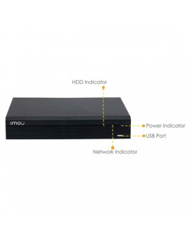 IMOU N14P 4 csatorna, H265+, FullHD, HDMI, VGA, USB, 1x Sata HDD, 36W PoE