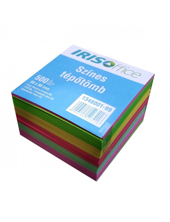 IRISOffice 80x80x50mm színes kockatömb