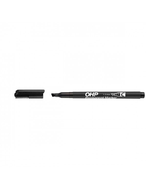 ICO OHP C 1-3mm vágott fekete permanent marker