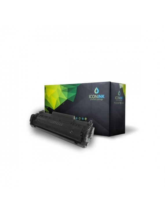 Iconink HP Q2612A Canon FX9  FX10  CRG-303  CRG-304 utángyártott 2000 oldal fekete toner