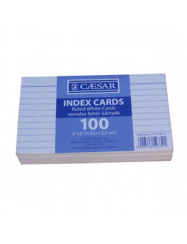 Caesar vonalas 100db/csomag indexkártya