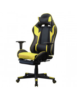 Iris GCH204BC_FT fekete / citromsárga gamer szék