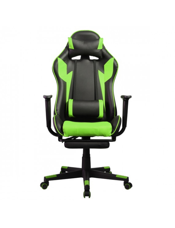 Iris GCH204BE_FT fekete / zöld gamer szék