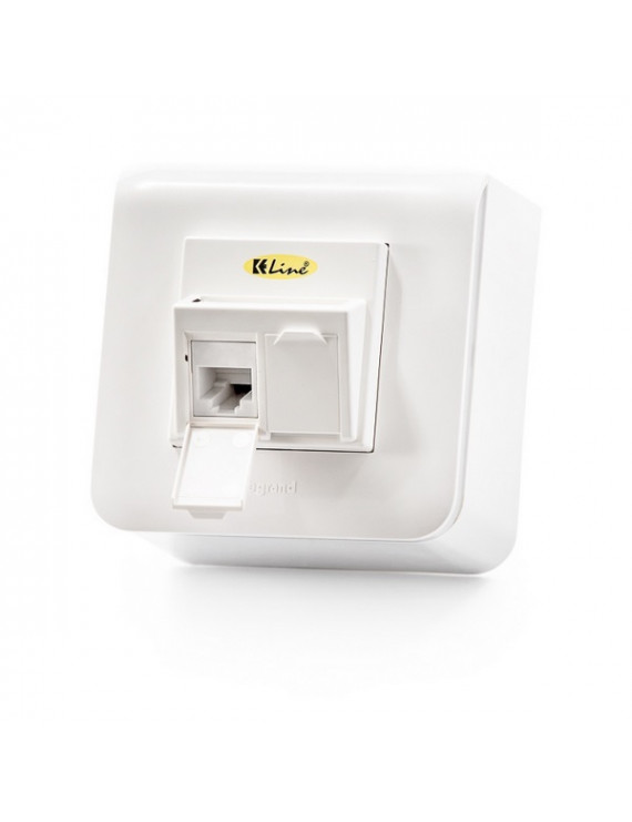 KE-Line Cat5E Modulo45 dupla falon kívüli aljzat 2xRJ45/u csatlakozóval