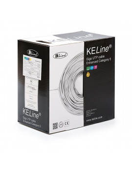 KE-Line Cat.5E (U/UTP) 305m, PVC árnyékolatlan fali kábel