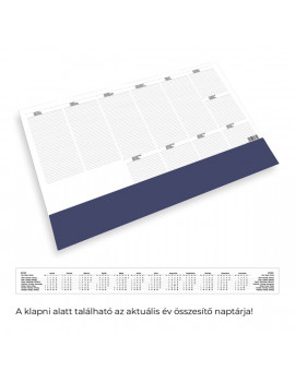 Kalendart 2023-as T110 kék asztali könyöklő