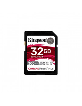 Kingston 32GB SD Canvas React Plus (SDHC Class 10  UHS-II U3) (SDR2/32GB) memóriakártya