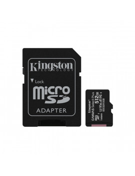 Kingston 512GB SD micro Canvas Select Plus (SDXC Class 10 A1) (SDCS2/512GB) memória kártya adapterrel