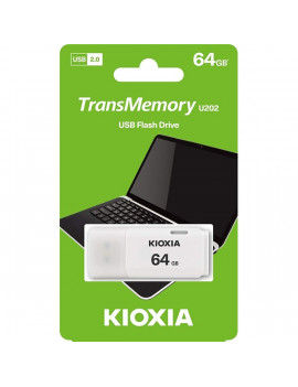 Kioxia 64GB USB2.0 Hayabusa U202 fehér (LU202W064GG4) Flash Drive