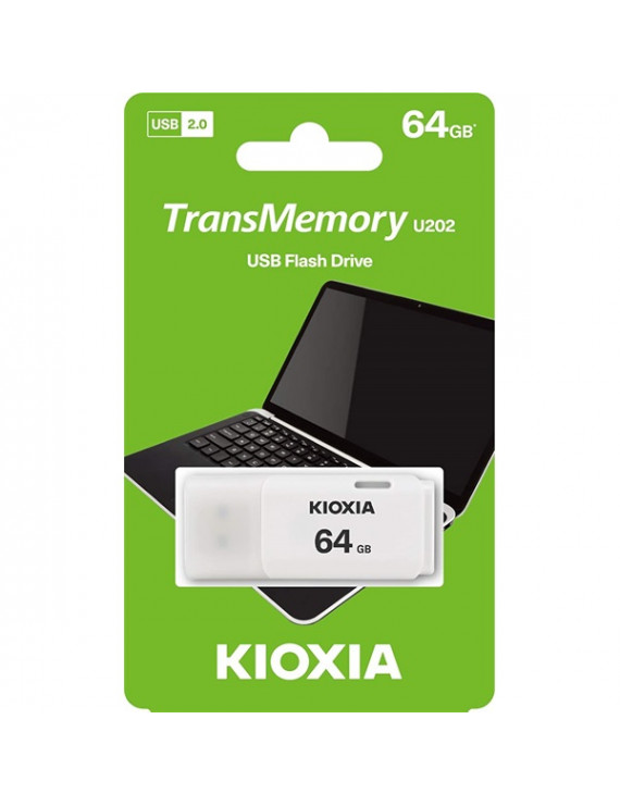 Kioxia 64GB USB2.0 Hayabusa U202 fehér (LU202W064GG4) Flash Drive