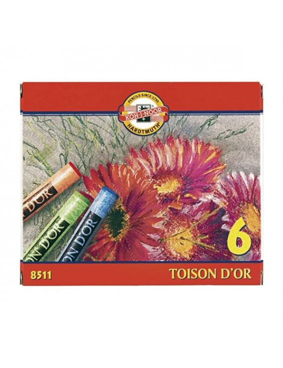 Koh-I-Noor Toison 8511 6db-os vegyes színű porkréta