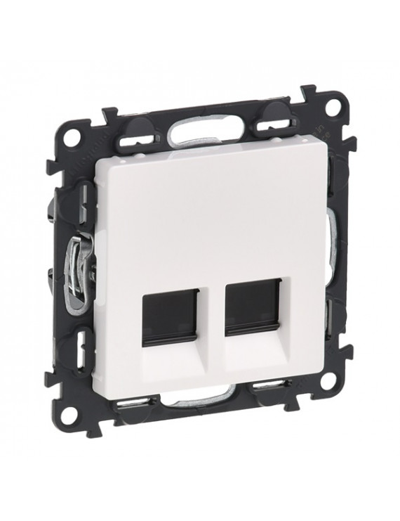 Legrand 753149-60 Valena Life fehér 2xRJ45 Cat. 6A STP csatlakozóaljzat