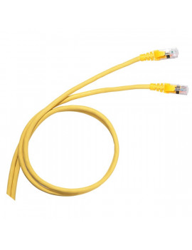 Legrand Cat6A (S/FTP) sárga 1 méter LCS3 árnyékolt patch kábel