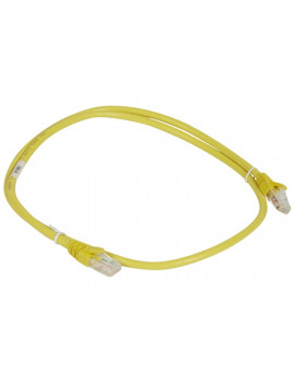 Legrand Cat6A (U/UTP) sárga 1 méter LCS3 árnyékolatlan patch kábel