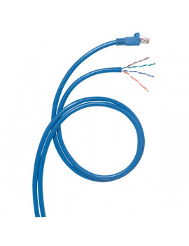 Legrand Cat6 (F/UTP) kék 8 méter LCS3 árnyékolt patch kábel konszolidációs pontokhoz