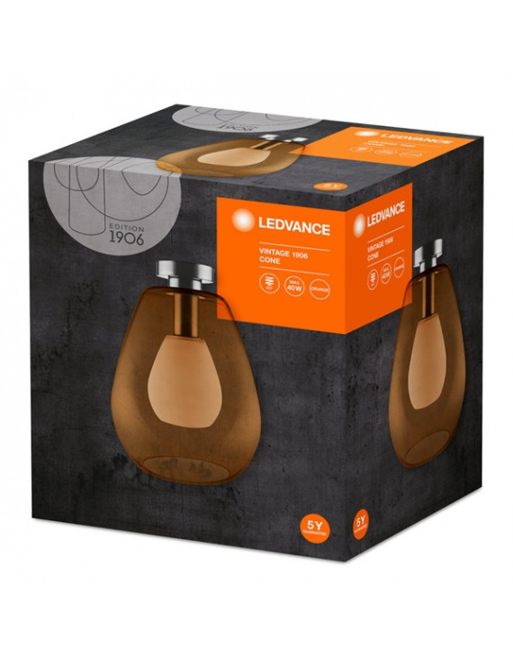 Ledvance Vintage 1906 Cone max. 60W/1xE27/IP20 narancssárga mennyezeti lámpa