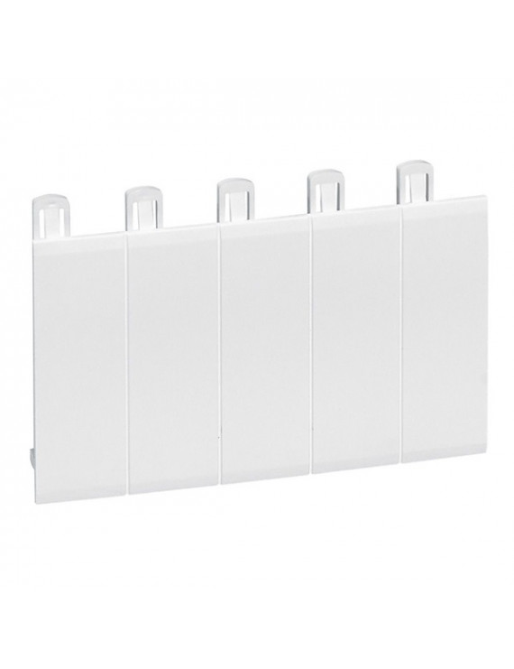 Legrand 001660 Practibox fehér 5 modul széles félmodulos perforációkkal modultakaró