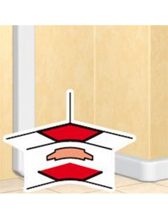 Legrand 010607 DLP 65 mm mély 2 rekeszes csatornához belső könyök