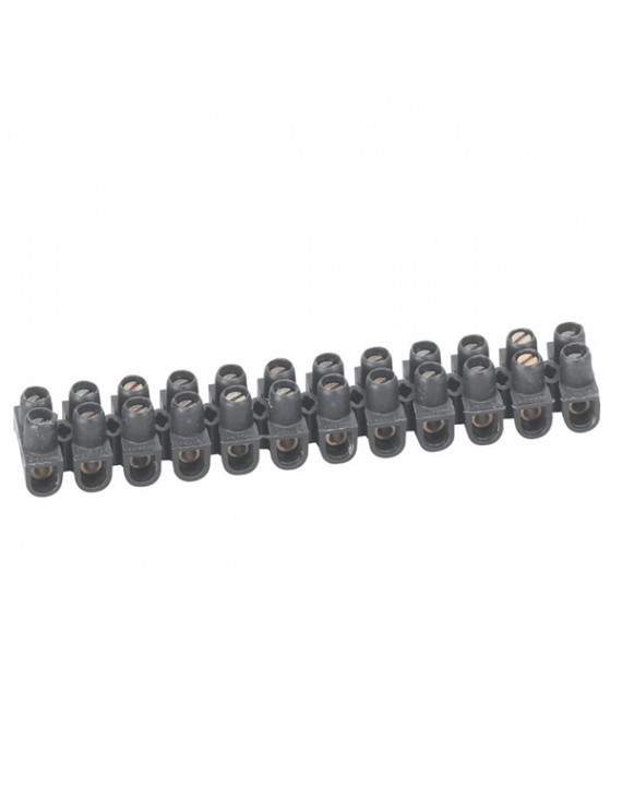 Legrand 034211 Nylbloc 4mm2 12 részes fekete max24A sorkapocs