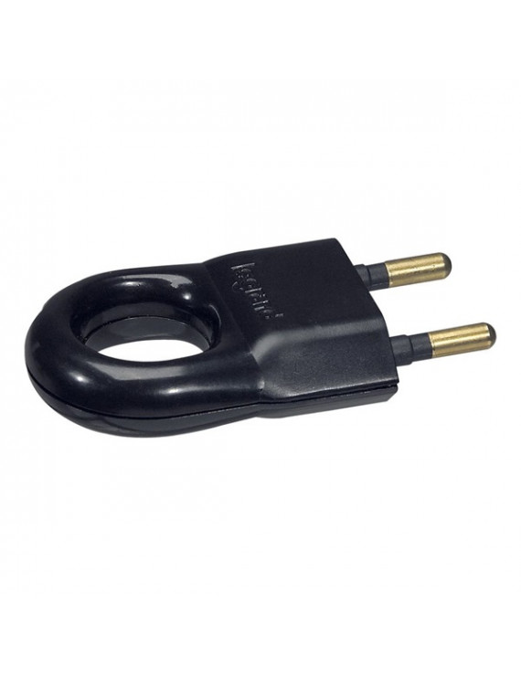 Legrand 050163 2P 6A fekete műanyag csatlakozódugó
