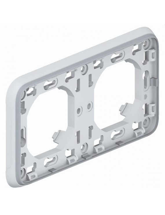 Legrand 069683 Plexo 55 2-es vízszintes szürke süllyesztett keret