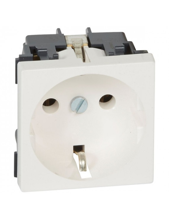 Legrand 077210 Program Mosaic gyermekvédelem nélkül csavaros 2m fehér 2P+F aljzat