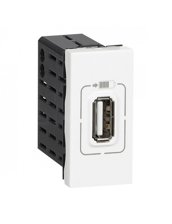 Legrand 077591 Program Mosaic 750 mA 1 modulos fehér USB töltő aljzat