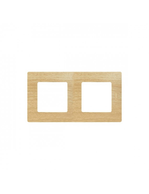Legrand 397096 Niloé világos fa dekor kettes keret