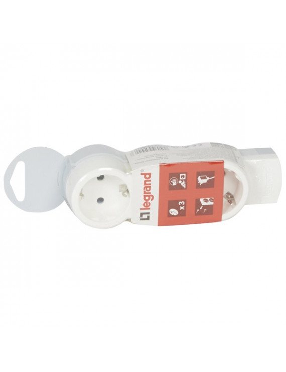 Legrand 695002 ST 3m vezetékkel fehér-szürke 3x2P+F elosztósor