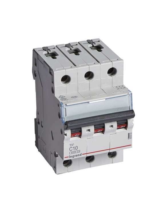 Legrand 403543 TX3 C10 6kA BIC 3 pólusú kismegszakító