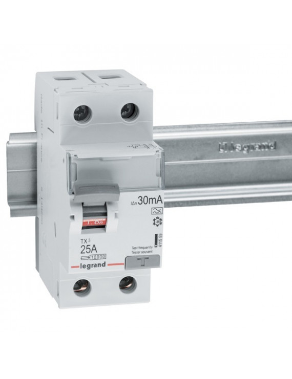 Legrand 411559 TX3 25A A 30mA 2 pólusú áram-védőkapcsoló