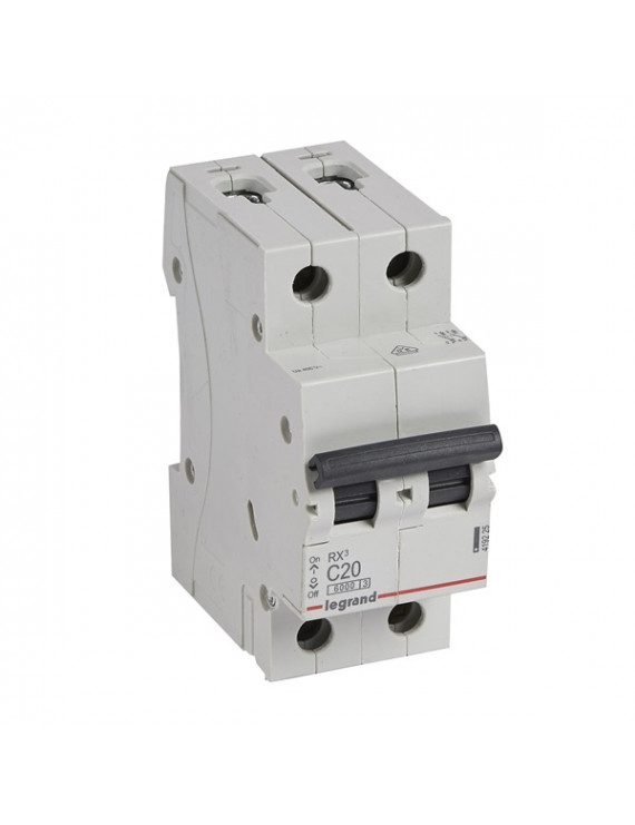 Legrand 419225 RX3 C20 6kA BIC 2 pólusú kismegszakító