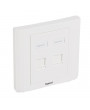 Legrand 632795 Linkeo 2xRJ45 keystone port fogadására süllyesztett szerelvény