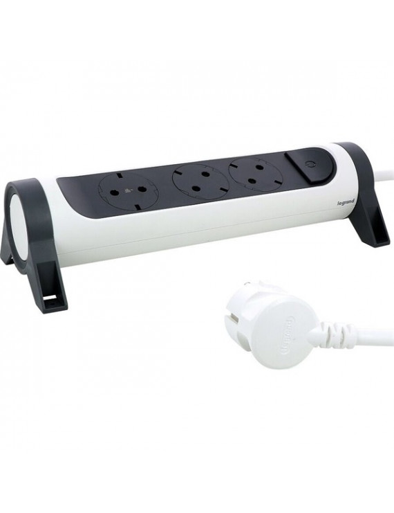 Legrand 694535 3m vezetékkel forgatható fehér 3x2P+F elosztósor