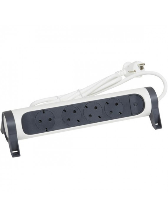 Legrand 694536 3m vezetékkel forgatható fehér 4x2P+F elosztósor