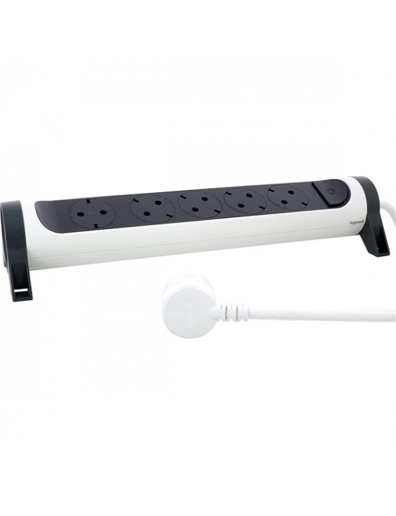 Legrand 694538 3m vezetékkel forgatható fehér 5x2P+F elosztósor