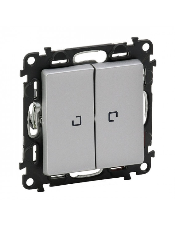 Legrand 752328 Valena Life jelzőfénnyel 10 AX alumínium csillárkapcsoló