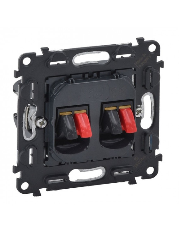 Legrand 753078 Valena InMatic 4 kivezetéssel kettős hangszóró-csatlakozóaljzat