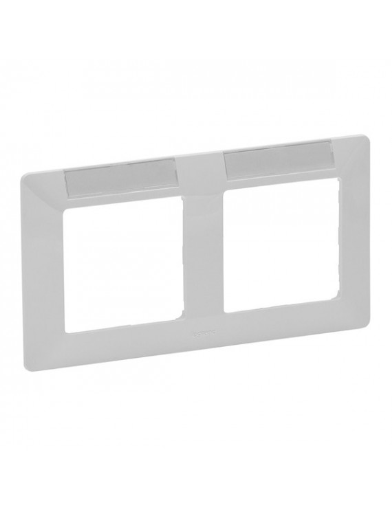 Legrand 754012 Valena Life vízszintes címketartóval fehér kettős keret