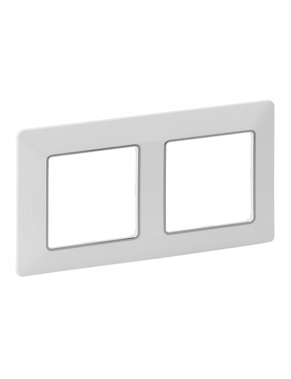 Legrand 754032 Valena Life fehér–króm 2-es keret
